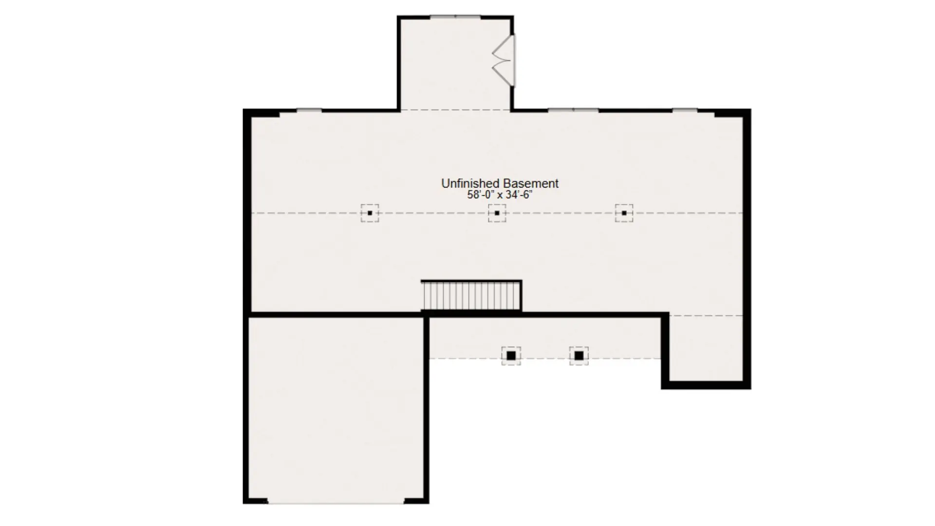 Furnished floor plan of a custom home featuring a master suite and angled attached garage