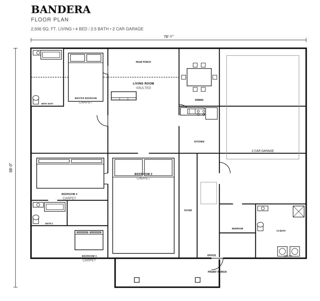 Bandera First Floor plan