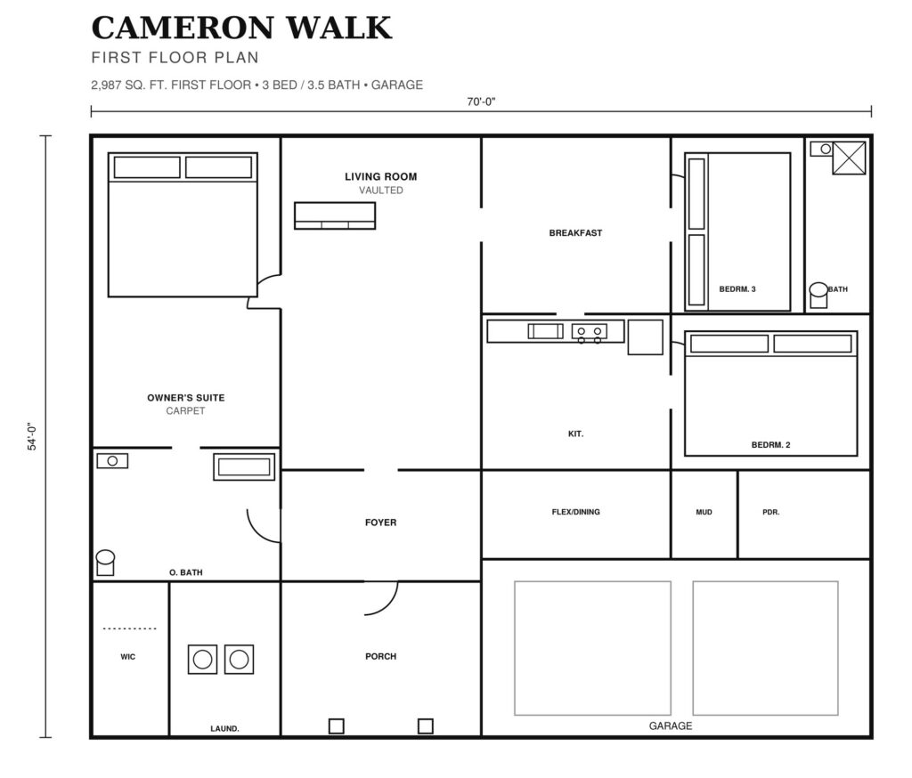 Cameron Walk First Floor plan