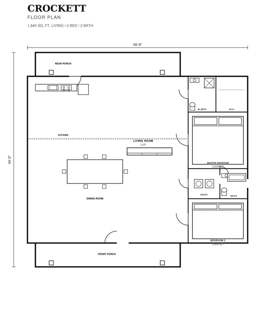 Crockett First Floor plan