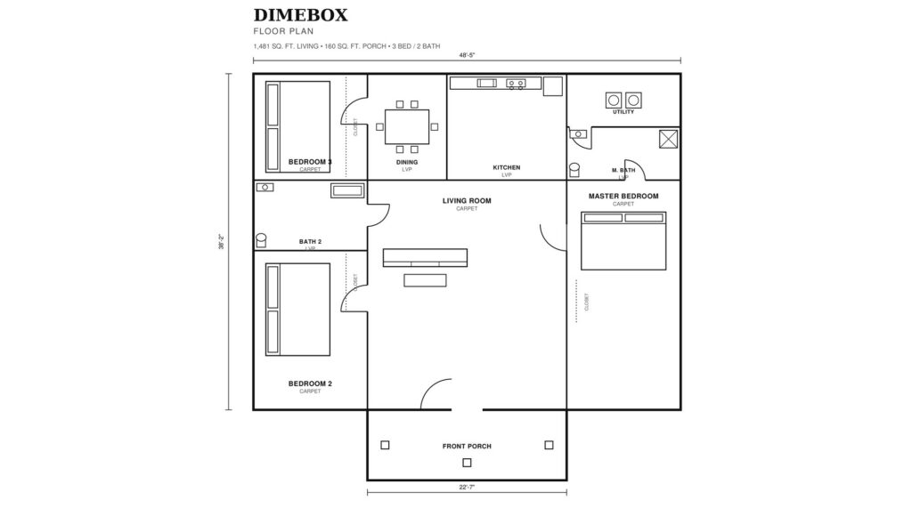 Dimebox First Floor plan