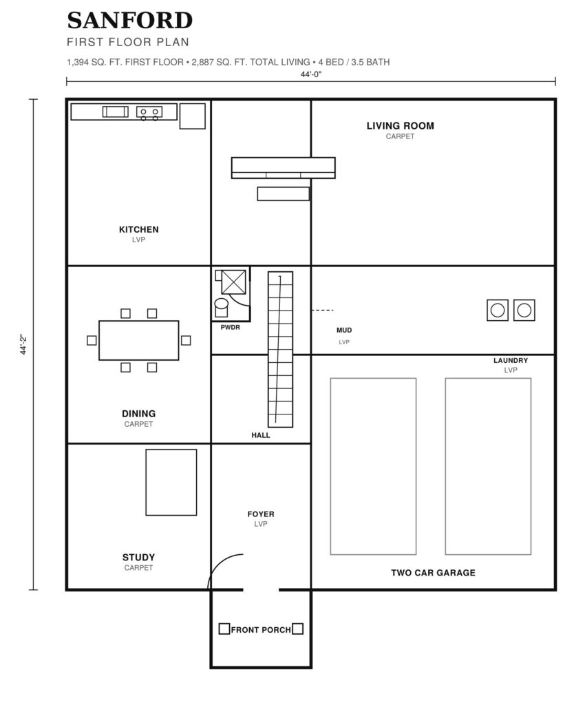 Sanford First Floor plan