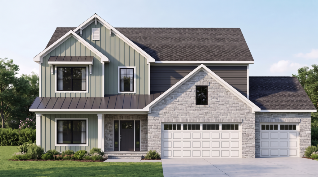 Sanford plan exterior rendering
