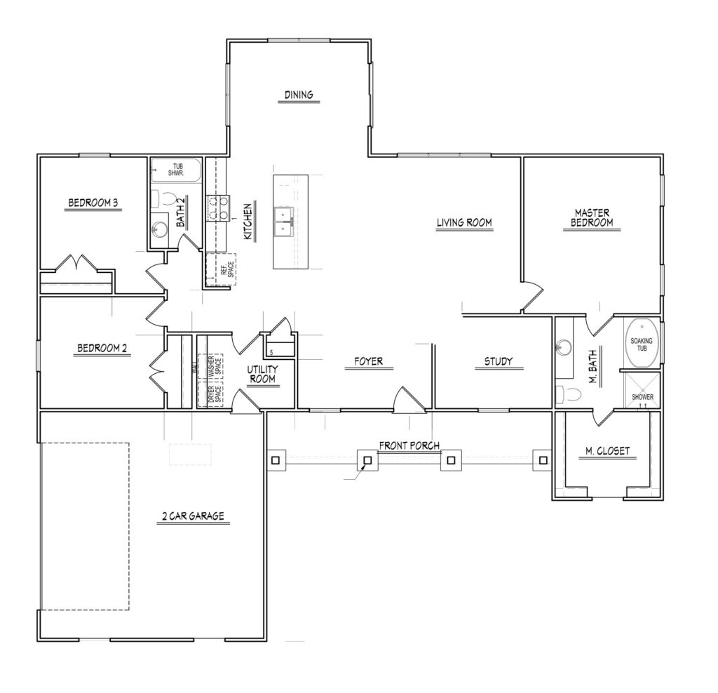 Cary First Floor plan
