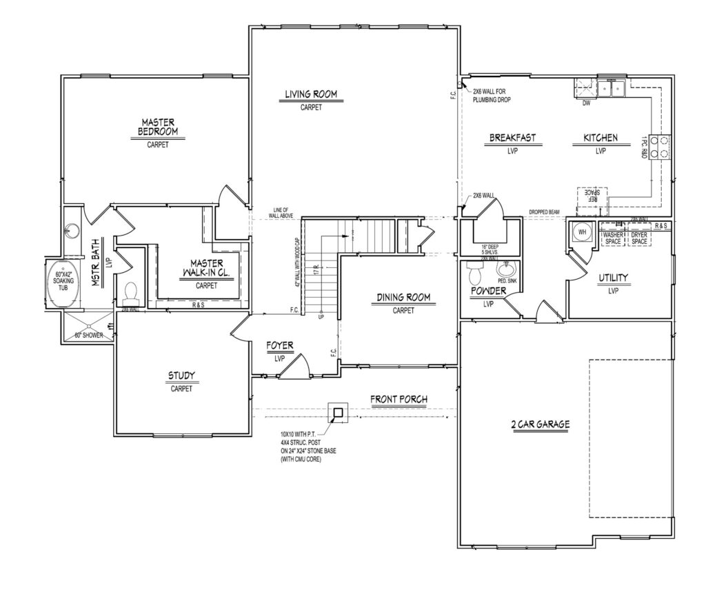Charlotte First Floor plan