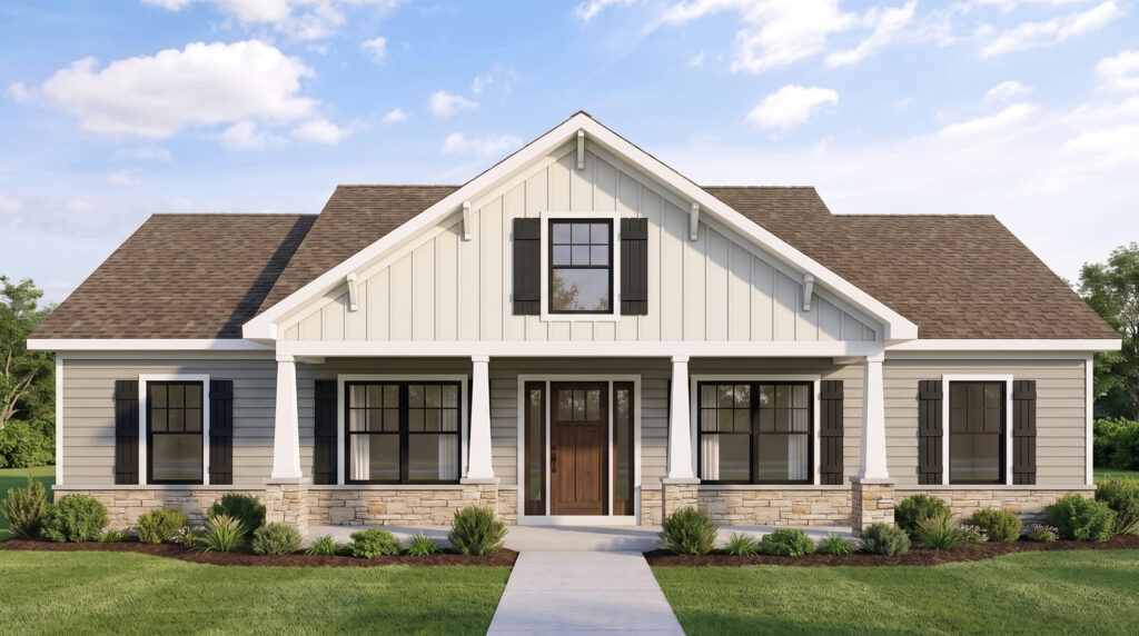 Claremont plan exterior rendering
