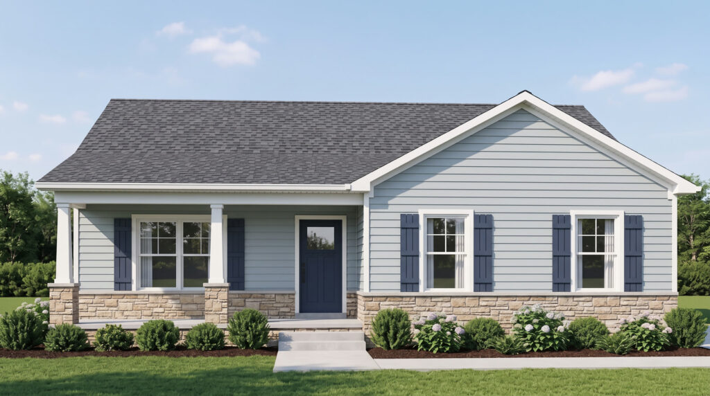 Harmony plan exterior rendering