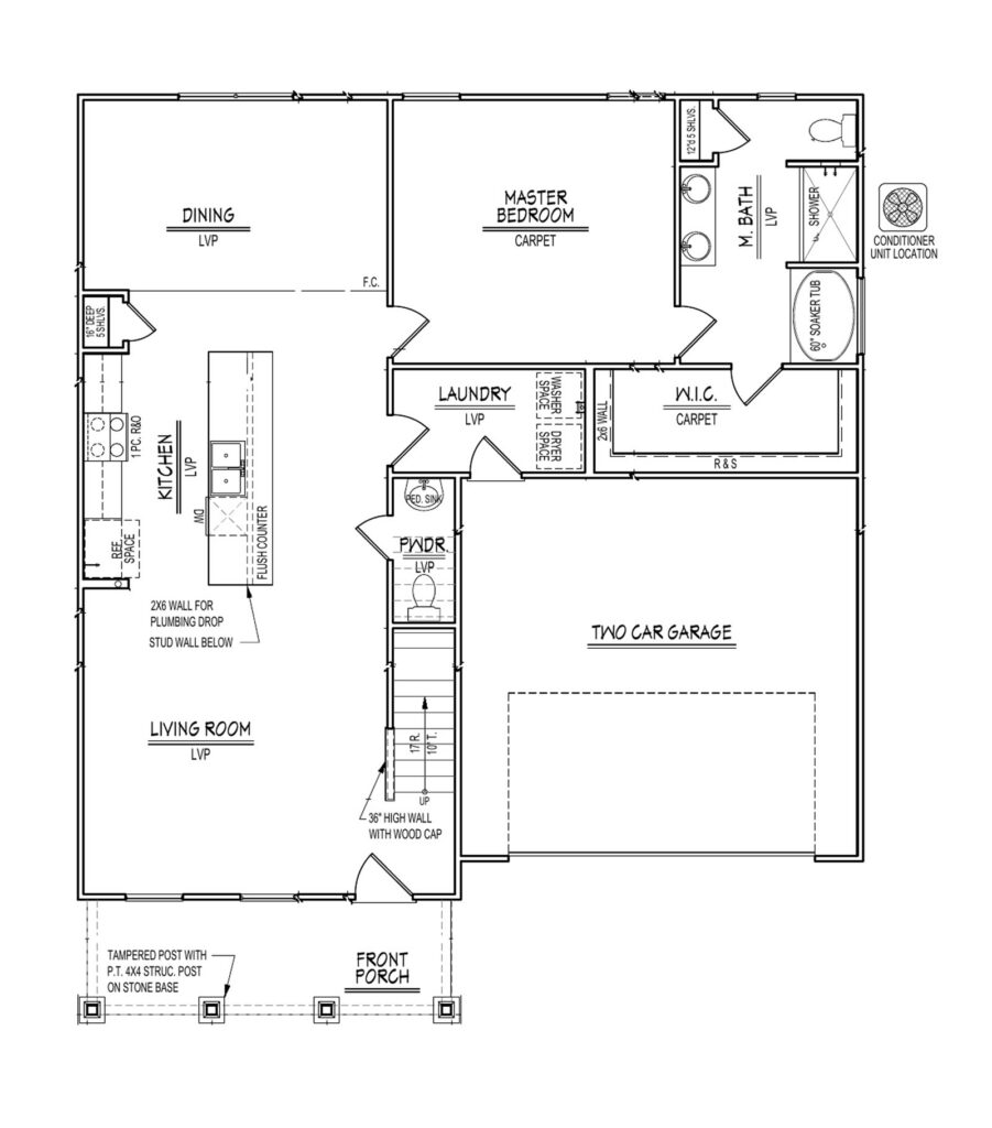 Jamesville First Floor plan
