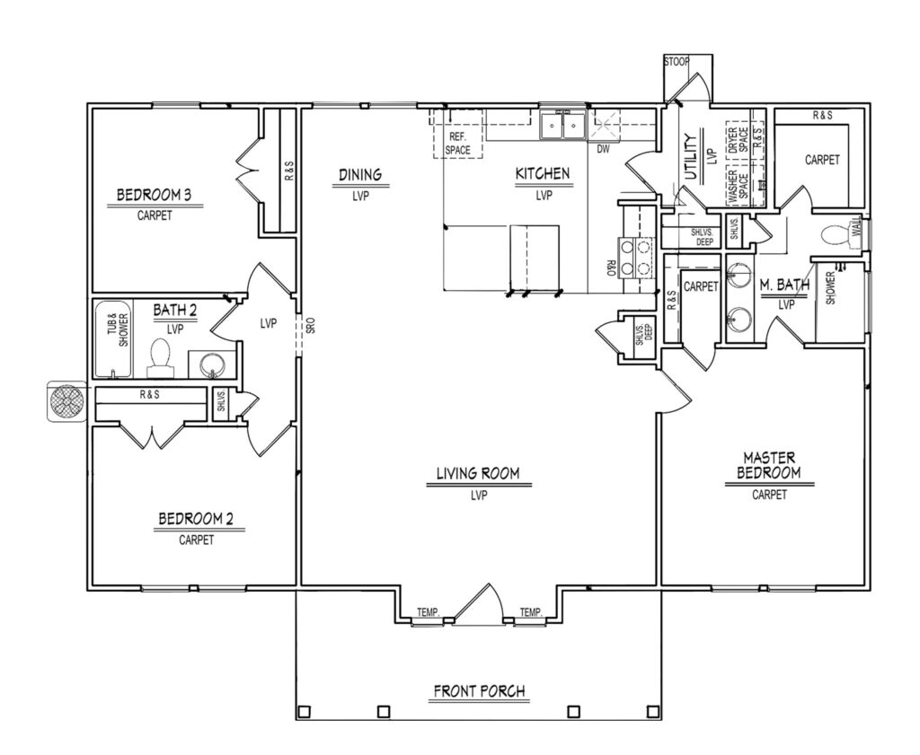 Mayberry First Floor plan