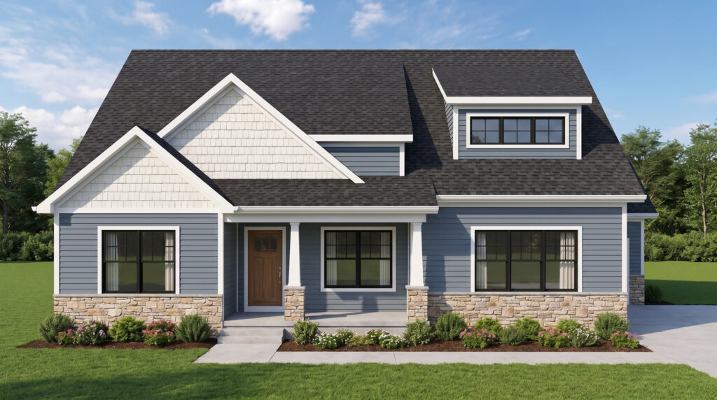 Spencer plan exterior rendering