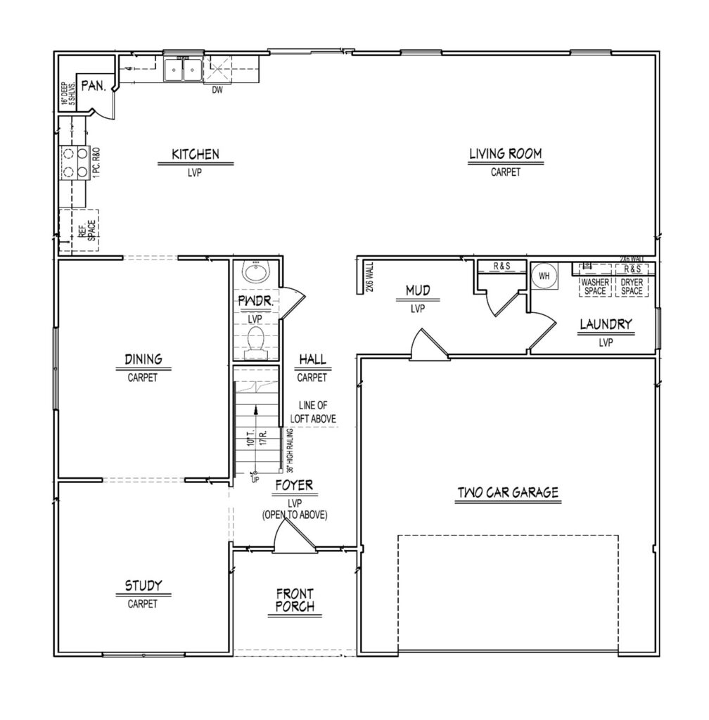 Statesville First Floor plan