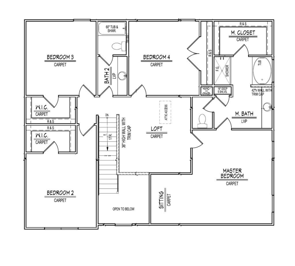 Statesville Second Floor plan