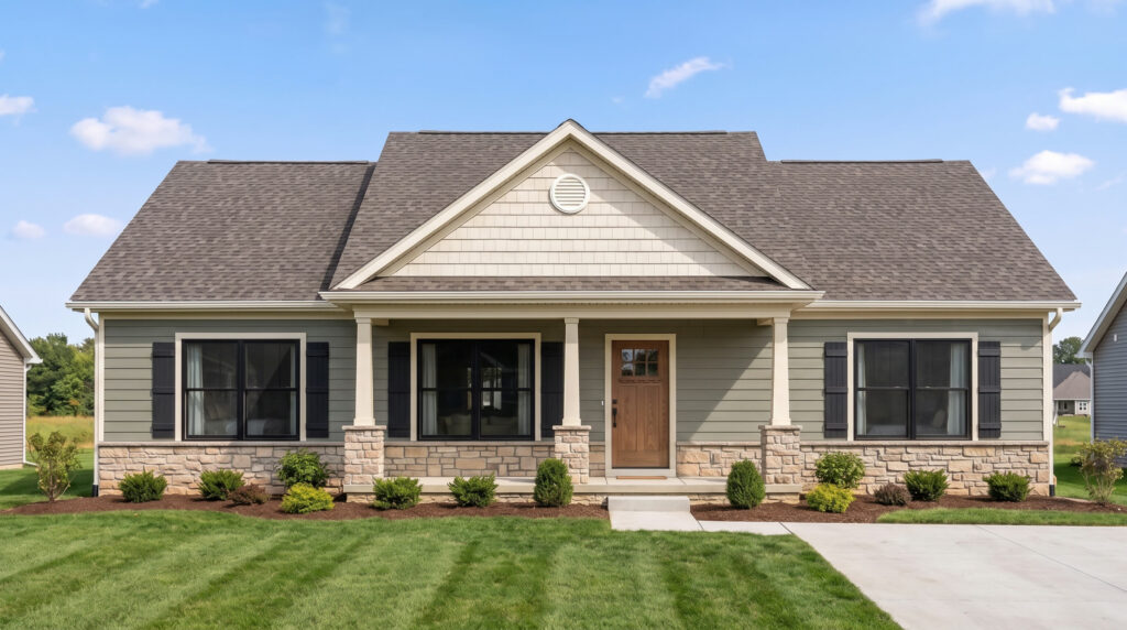 Winston plan exterior rendering